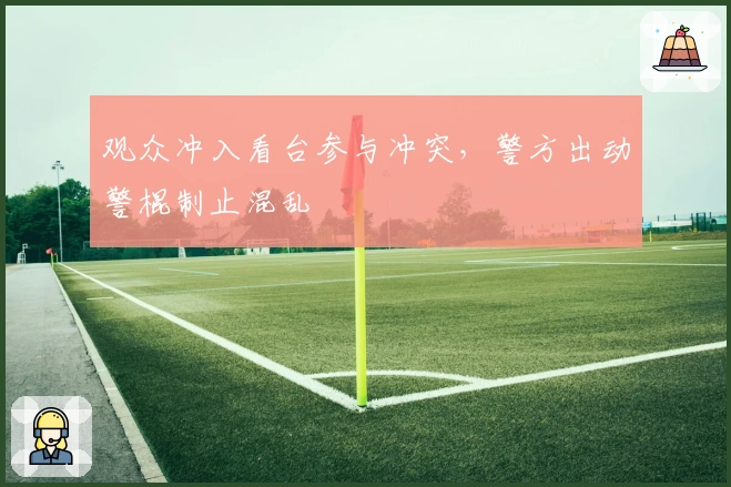 观众冲入看台参与冲突，警方出动警棍制止混乱